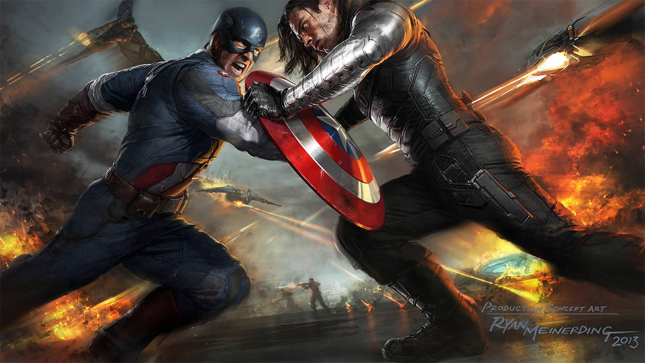 Captain America 2013 The Winter Soldier fighting