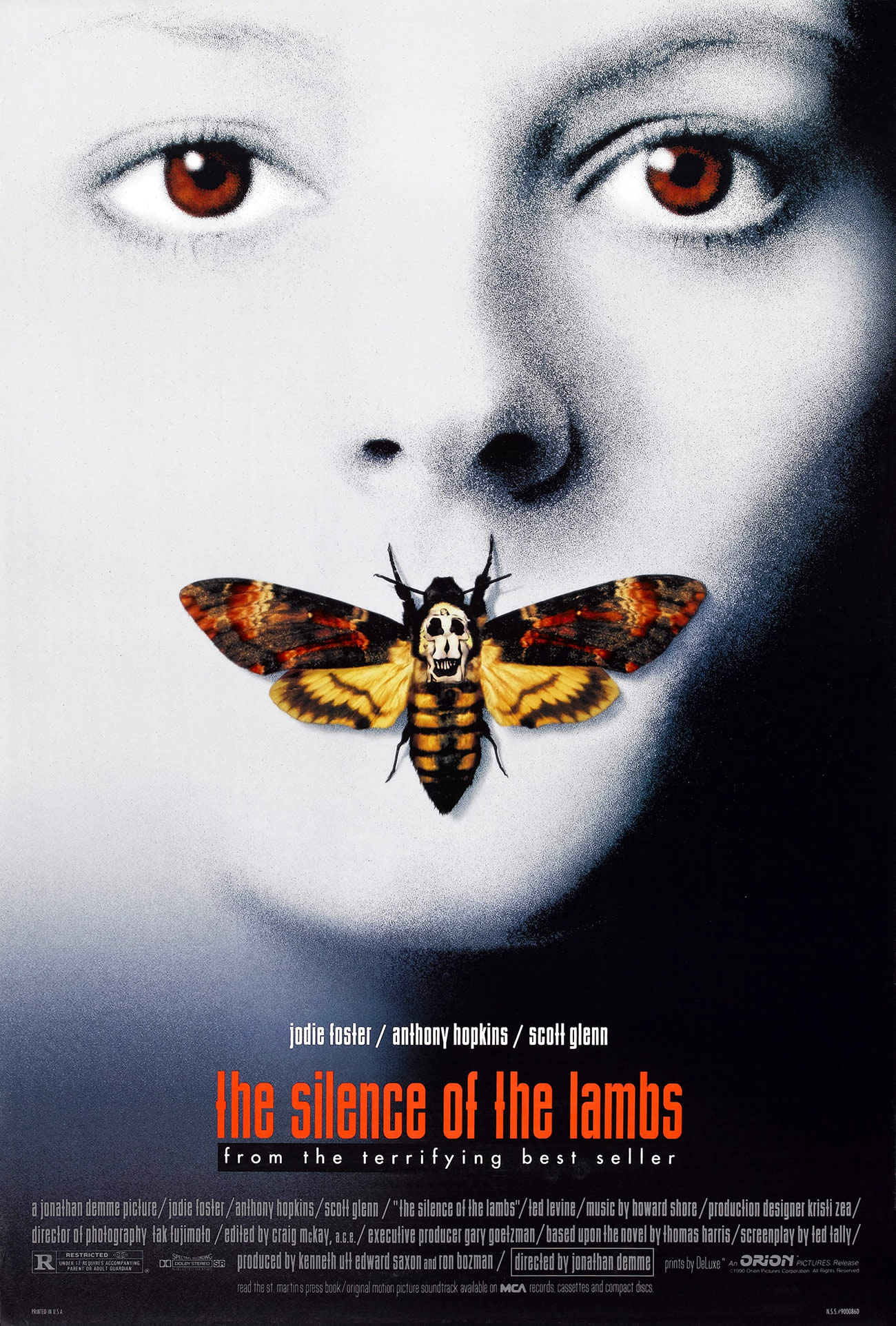 silence of the lambs, dali skull, jodie foster