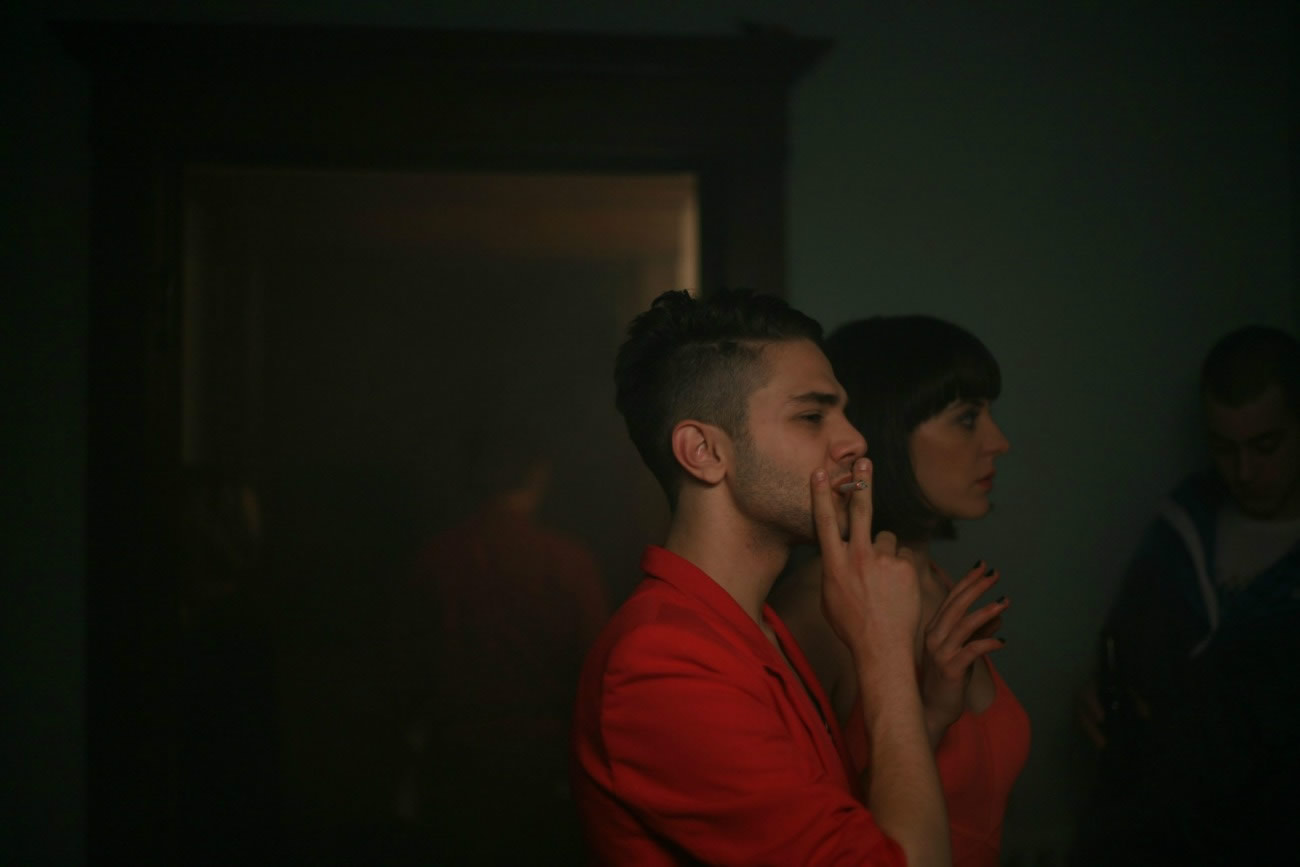 xavier dolan red blazer