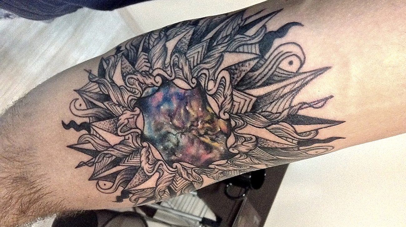 Cosmic Mandala tattoo by Nick Broslavskiy