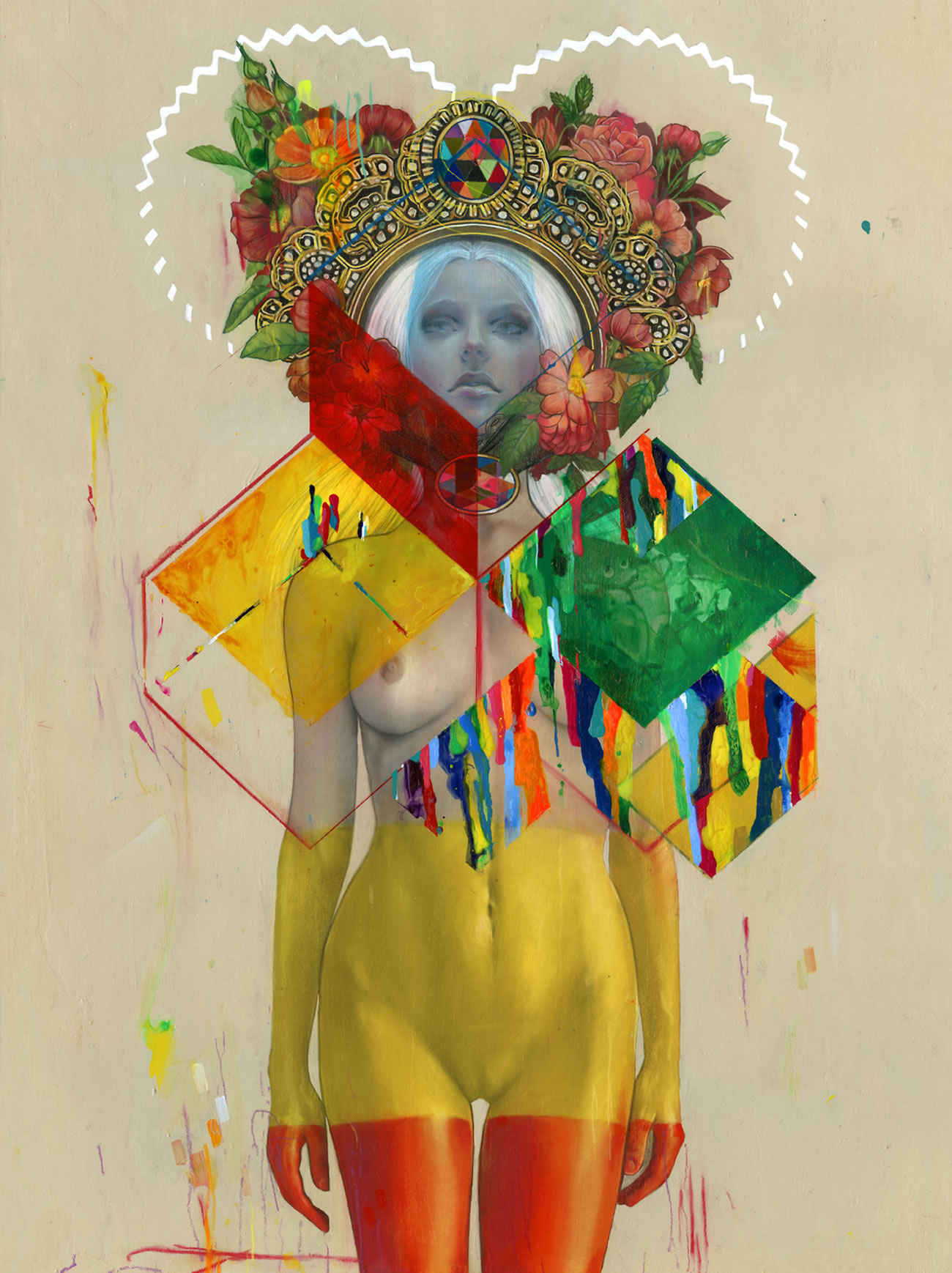 colored woman painting by erik jones