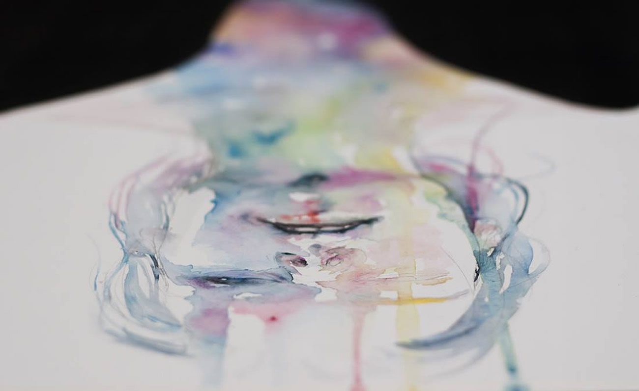 watercolor painting by agnes cecile