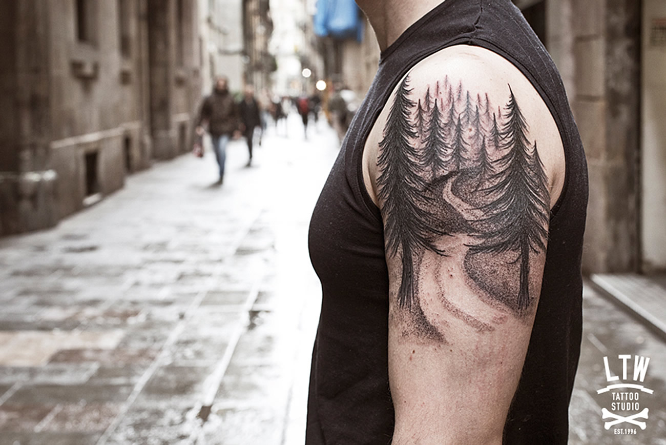 101 Best Forest Tattoo Shoulder Ideas That Will Blow Your Mind  Outsons