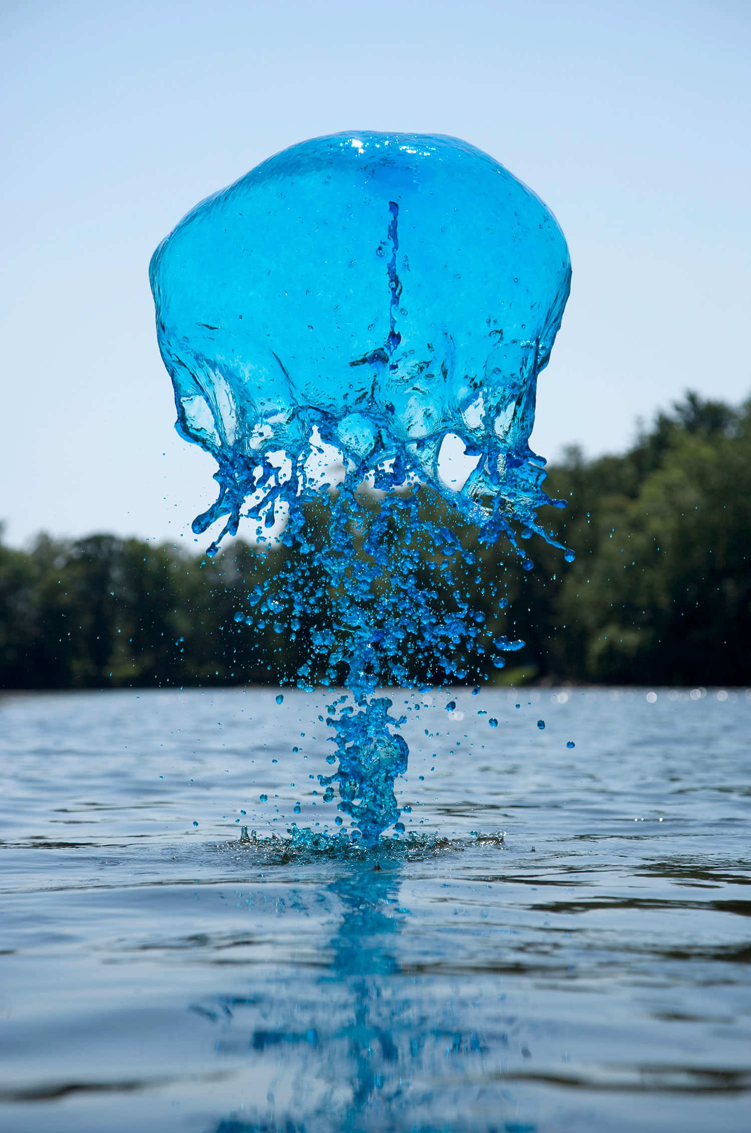 bright blue,  Jack Long Liquid Art Photography 