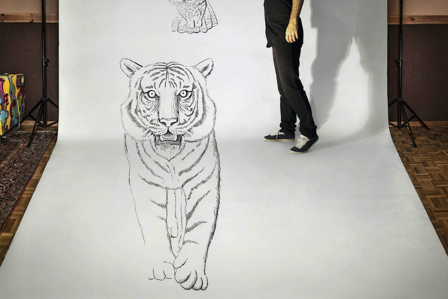 ben heines 3d drawing tiger