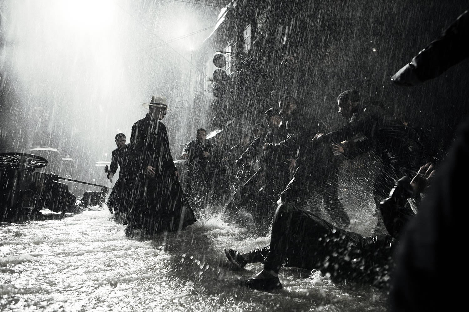 fight scene in the rain, the grandmaster 2013