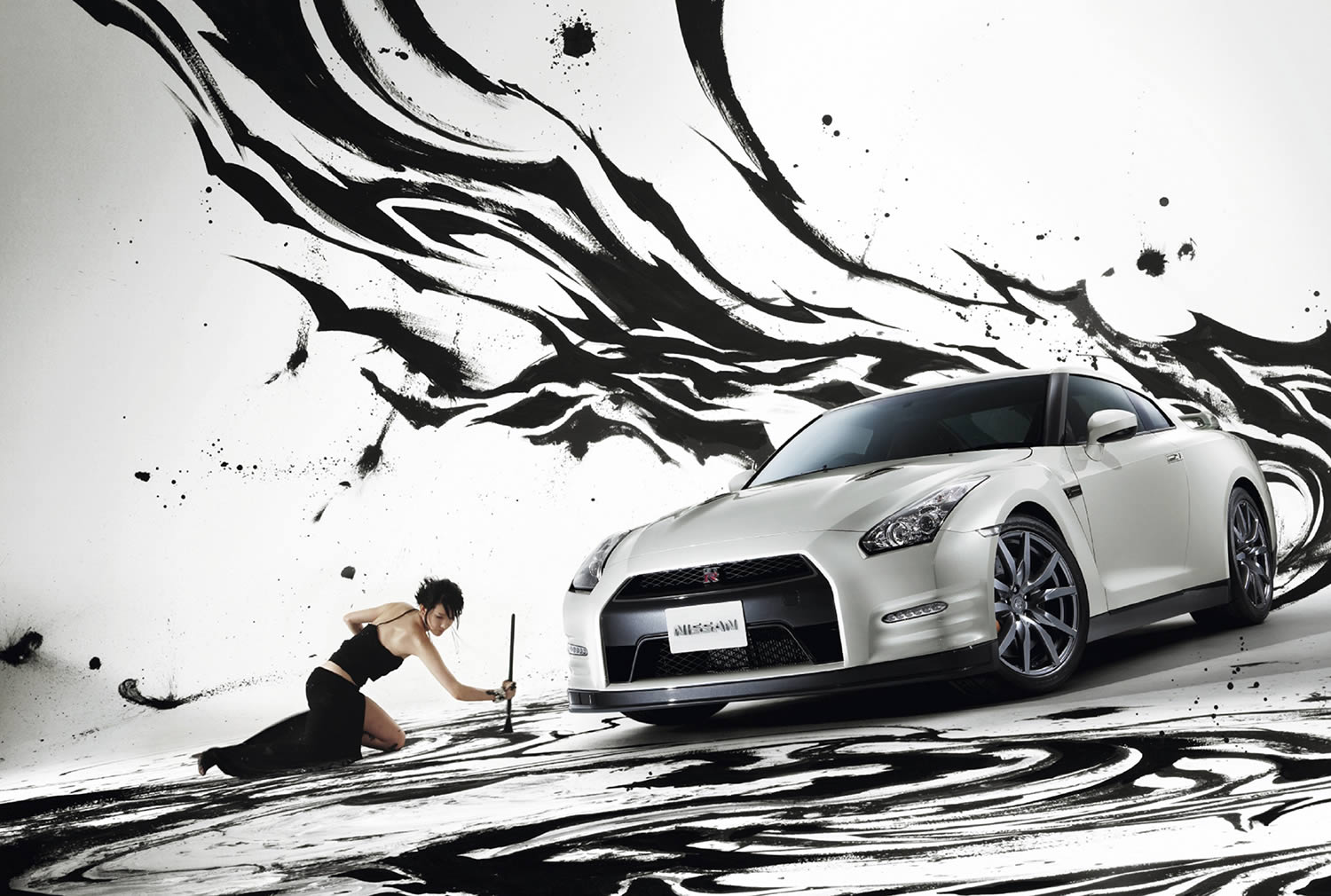 nissan calendar, art and car