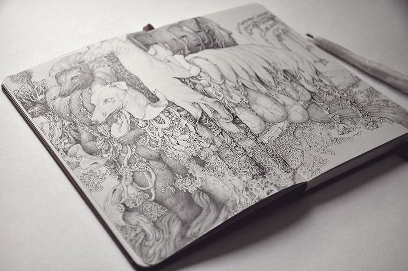 sketchbook drawing by anton vill 6