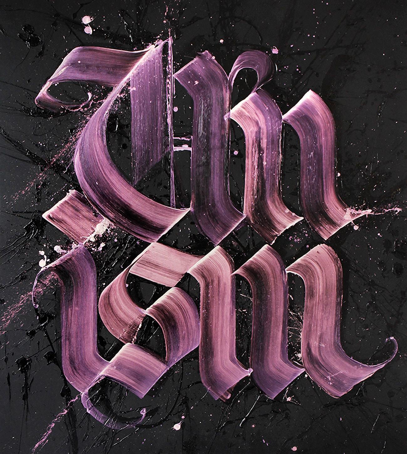 pink letters by Niels Shoe Meulman