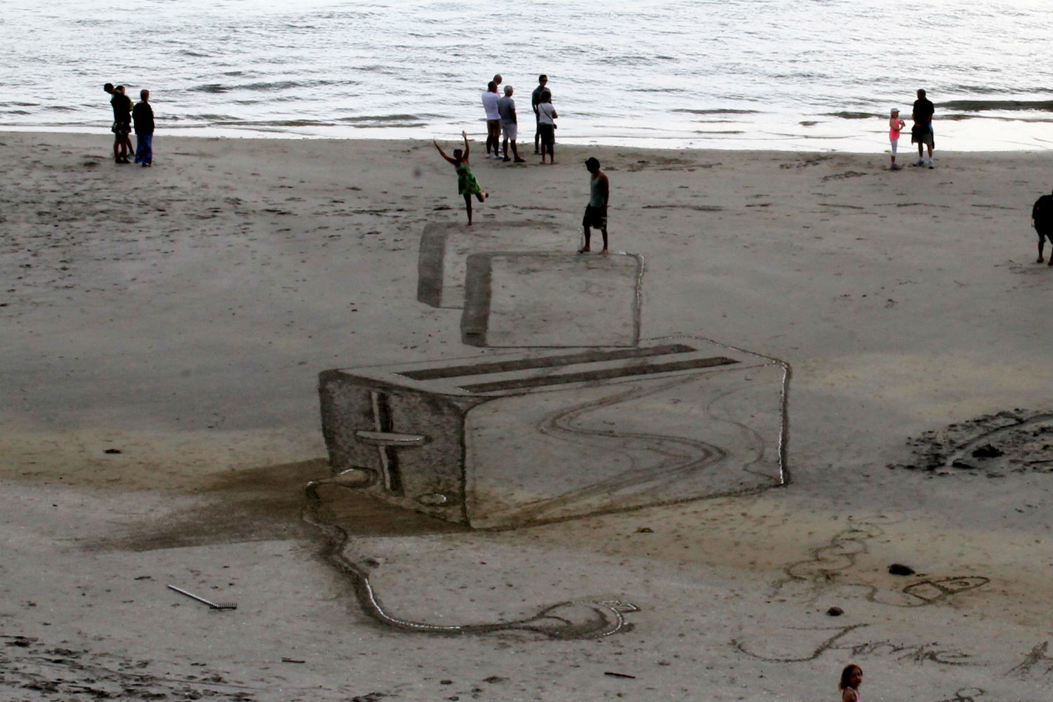 jamie harkins 3d art beach nz