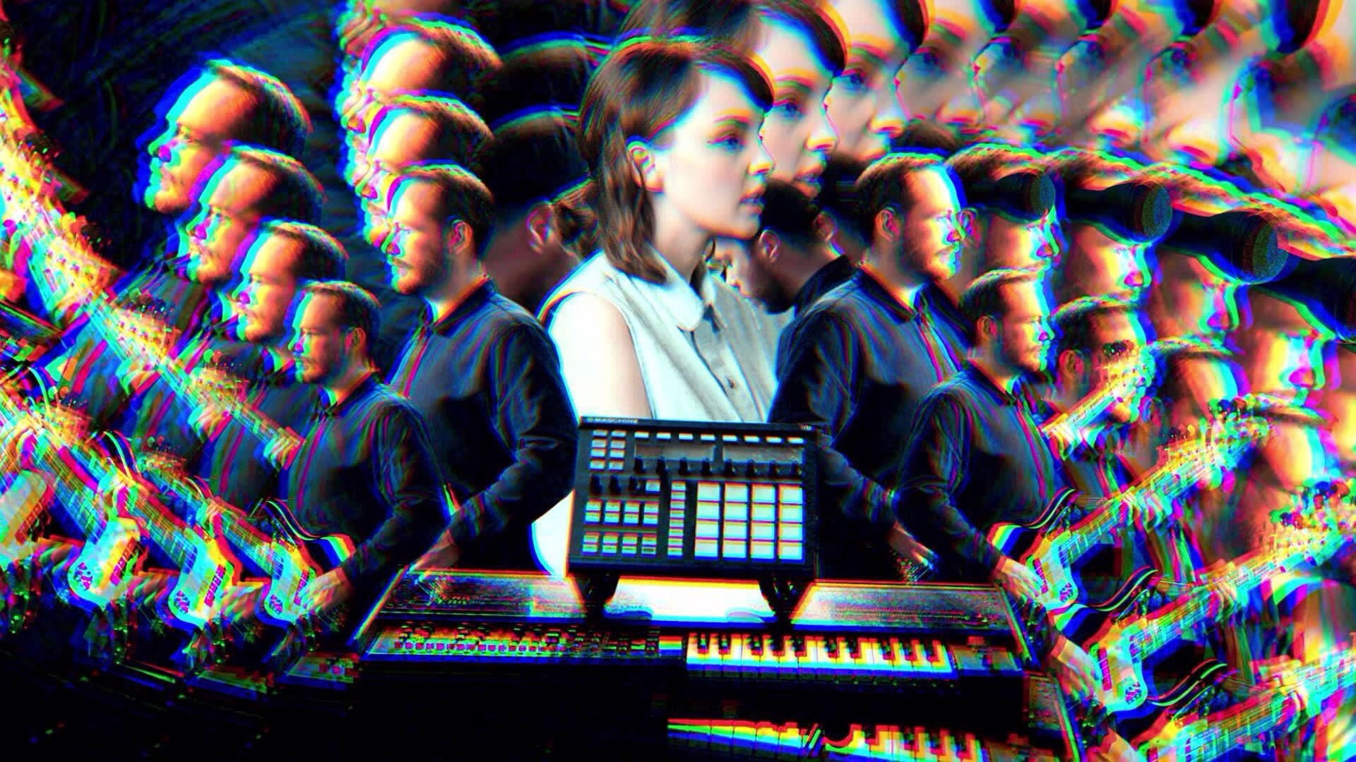 chvrches gun music video, psychedelic