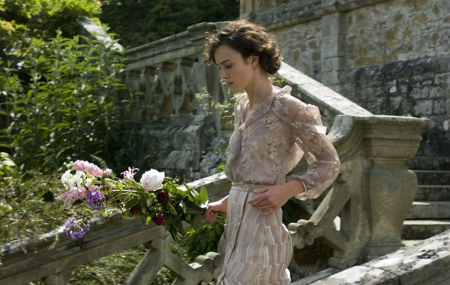 keira knightley atonement flowers england