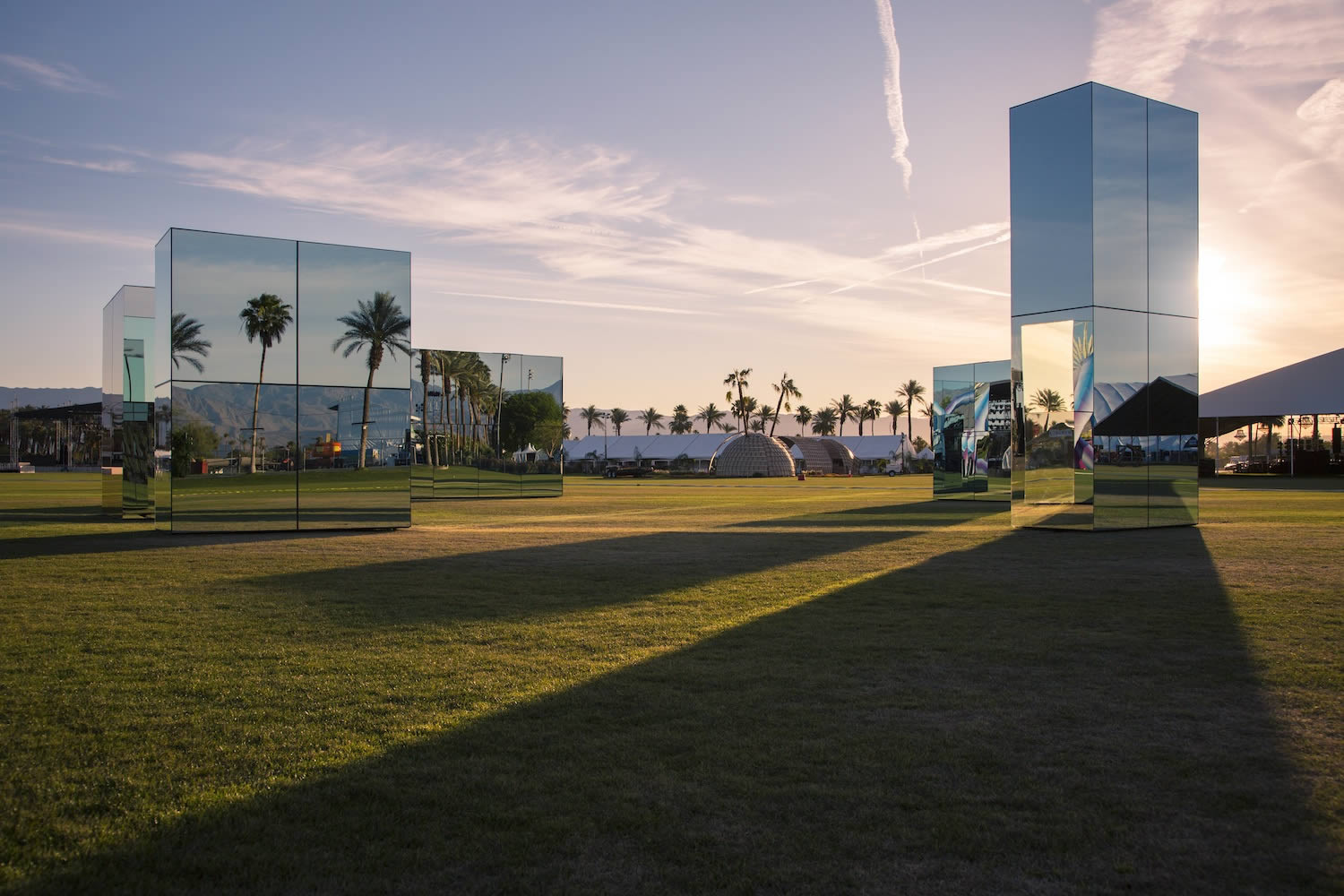 coachella mirror blocks by  philip k smith