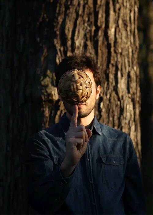 ball twirling on finger, animated gif by romain laurent