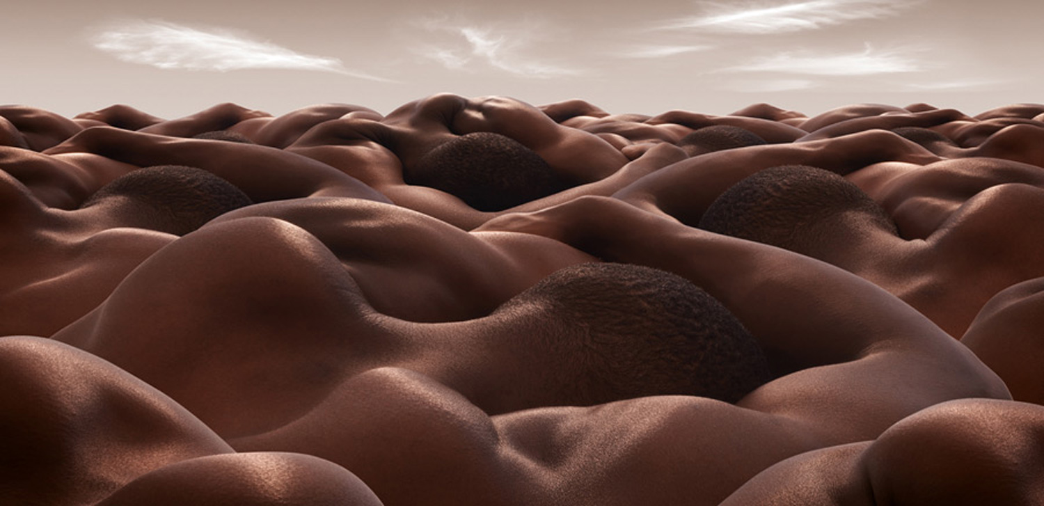 Desert of Sleeping Men by Carl Warner