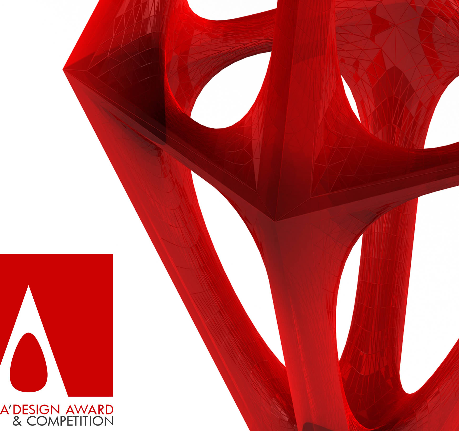 a'design award competition, logo and red trophy