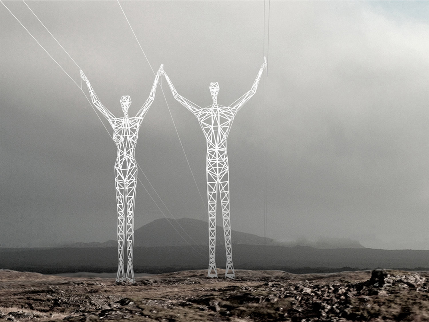 land of giants iceland architecture grey pillar electricity