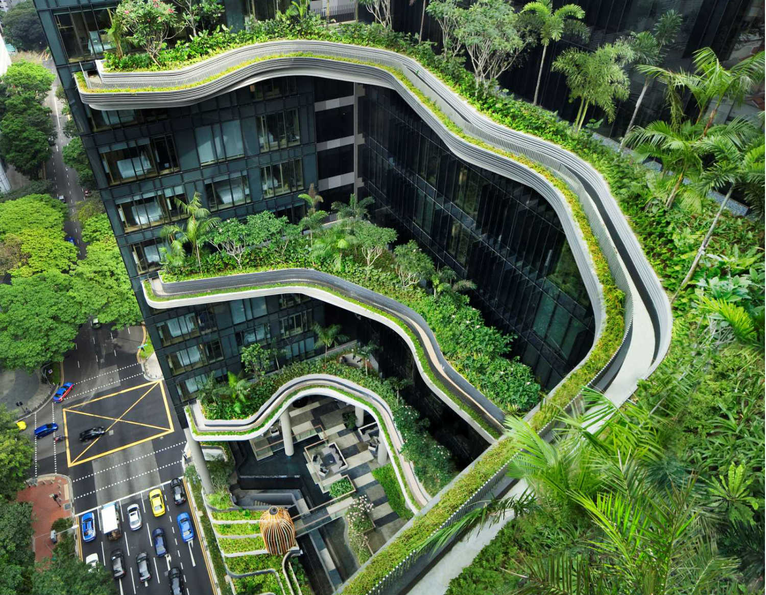 singapore woha architecture hotel green plants