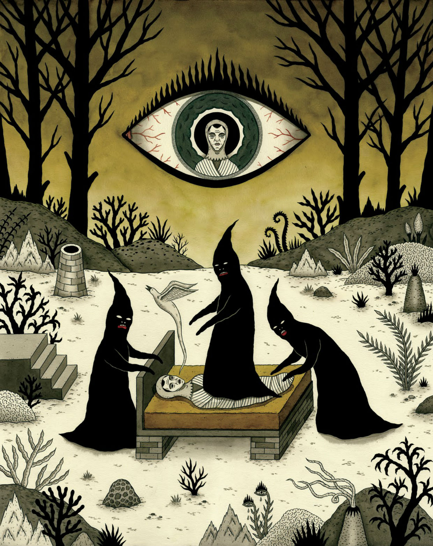 jon mcnair illustration gold spirit