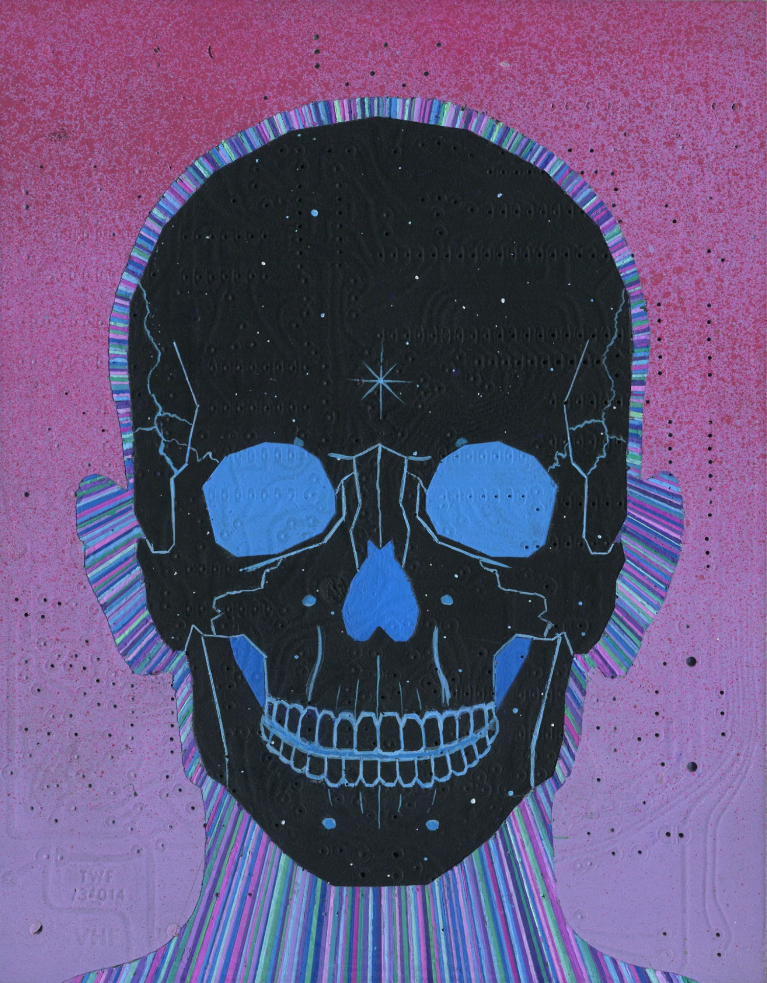 leo eguirde painting techno skull