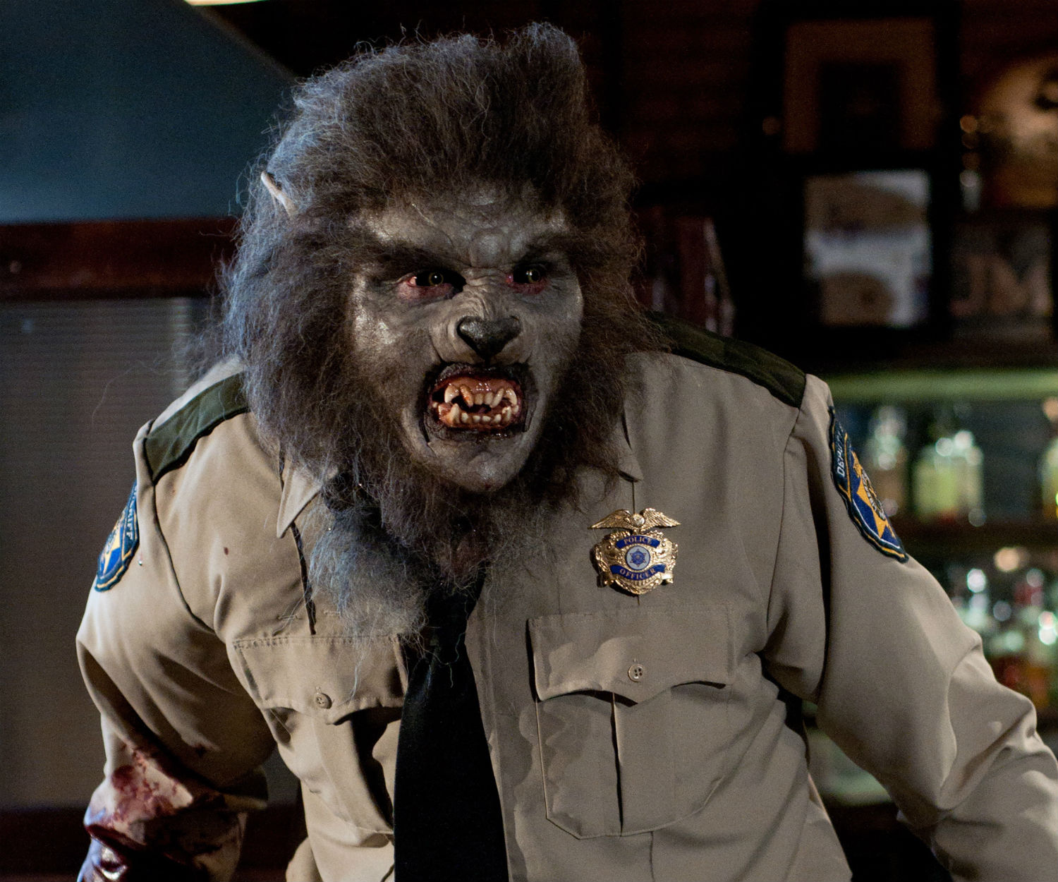 wolfcop horror b movie bar make-up