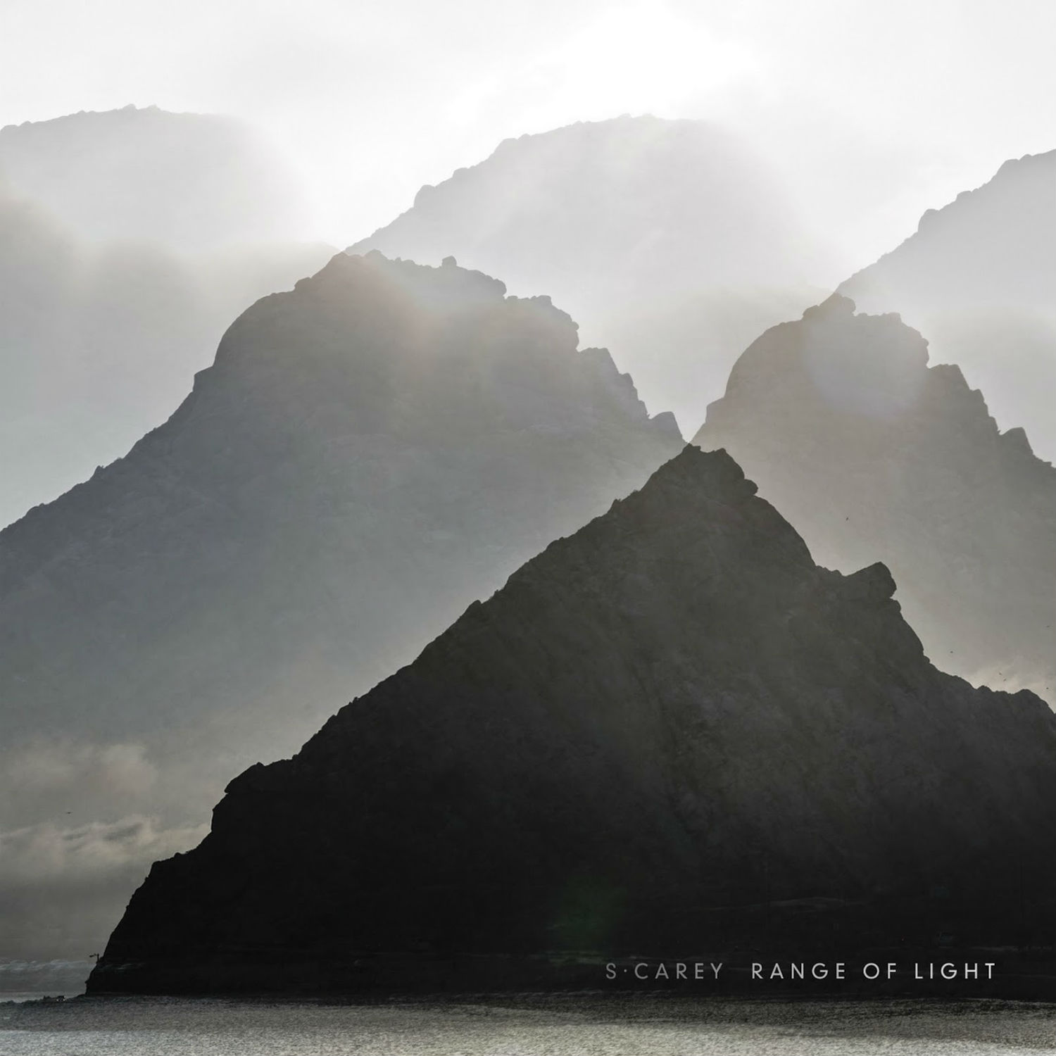 s.carey range of light album cover mountains black white 