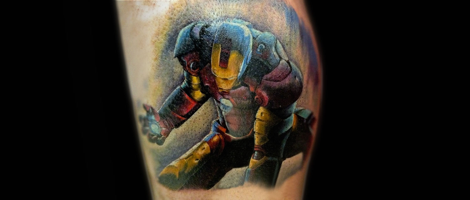 iron man by danny birch from heart of art tattoo studio
