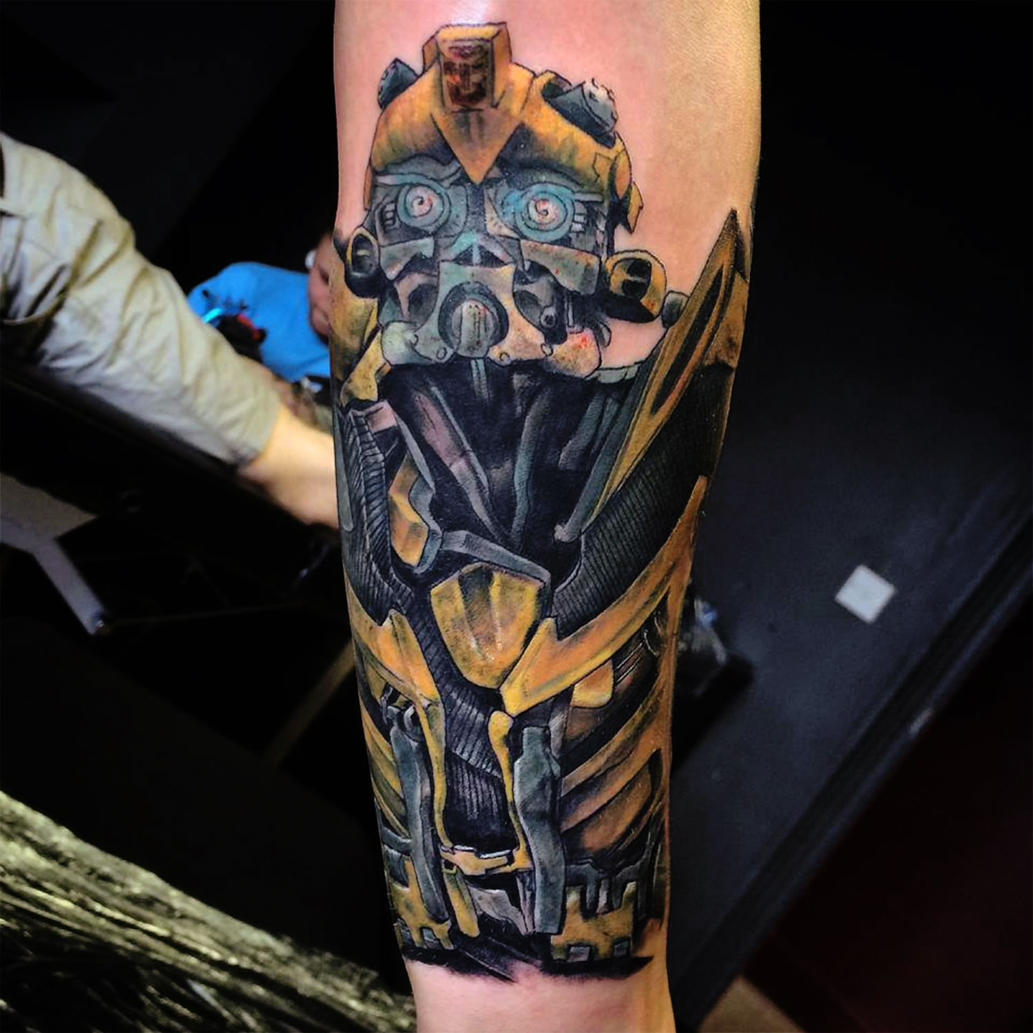 transformers tattoo (bumblebee) by danny birch
