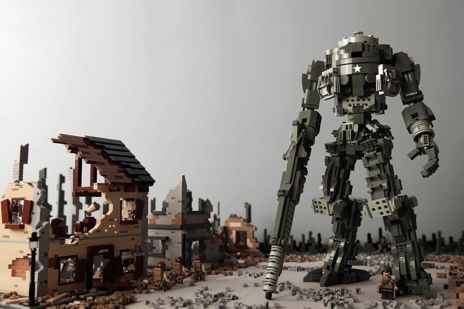 robot lego art by kosmas santosa