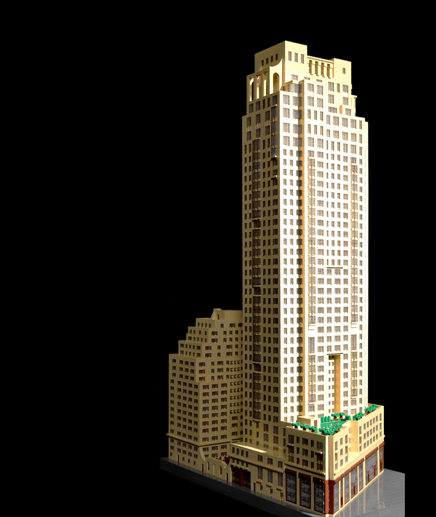  15 Central Park West, lego art, moc, by  Jonathan Grzywacz