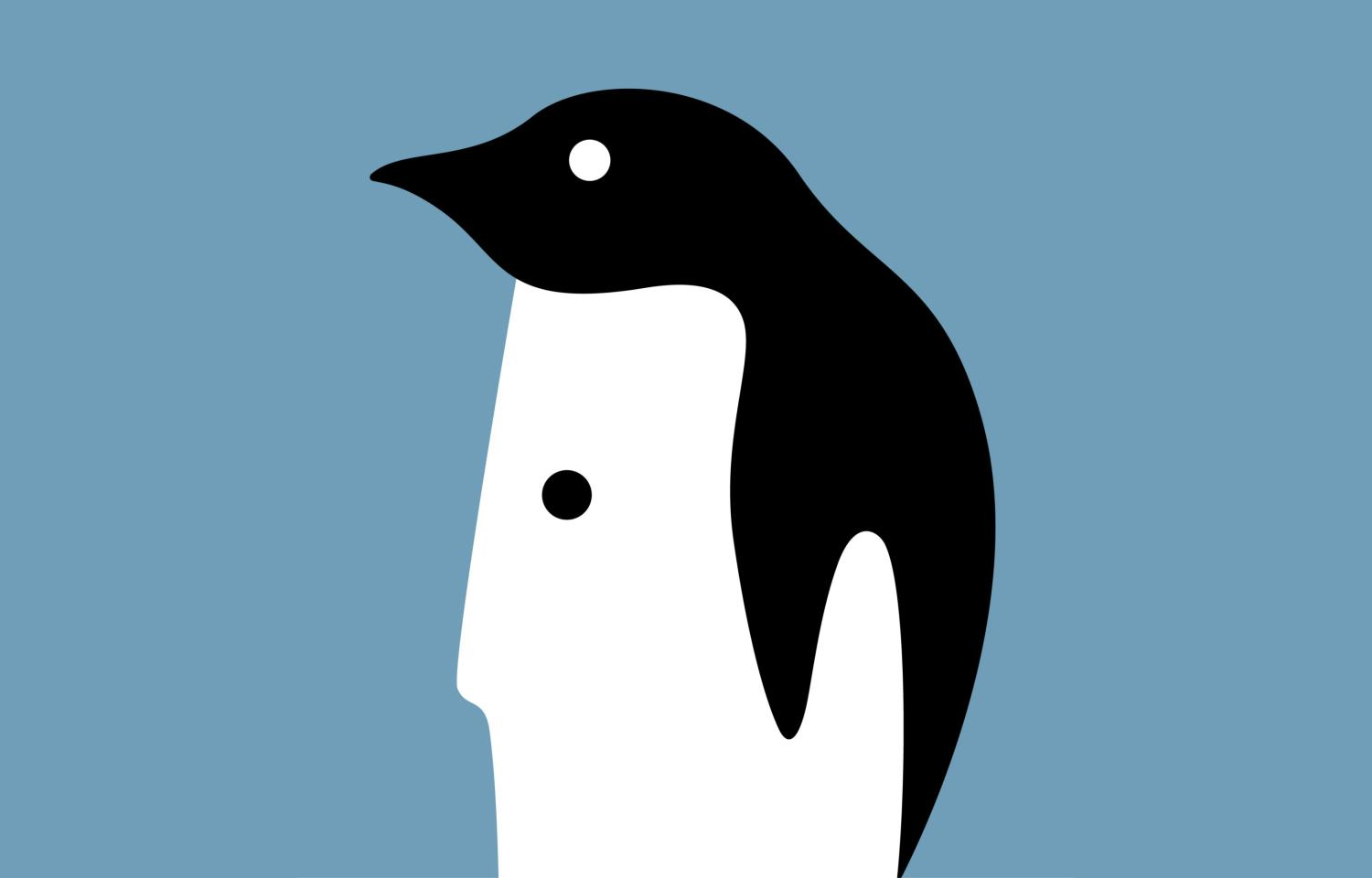 noma bar illusion graphic design penguin