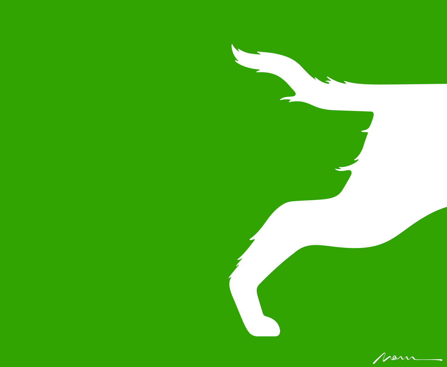 noma bar illusion green dog