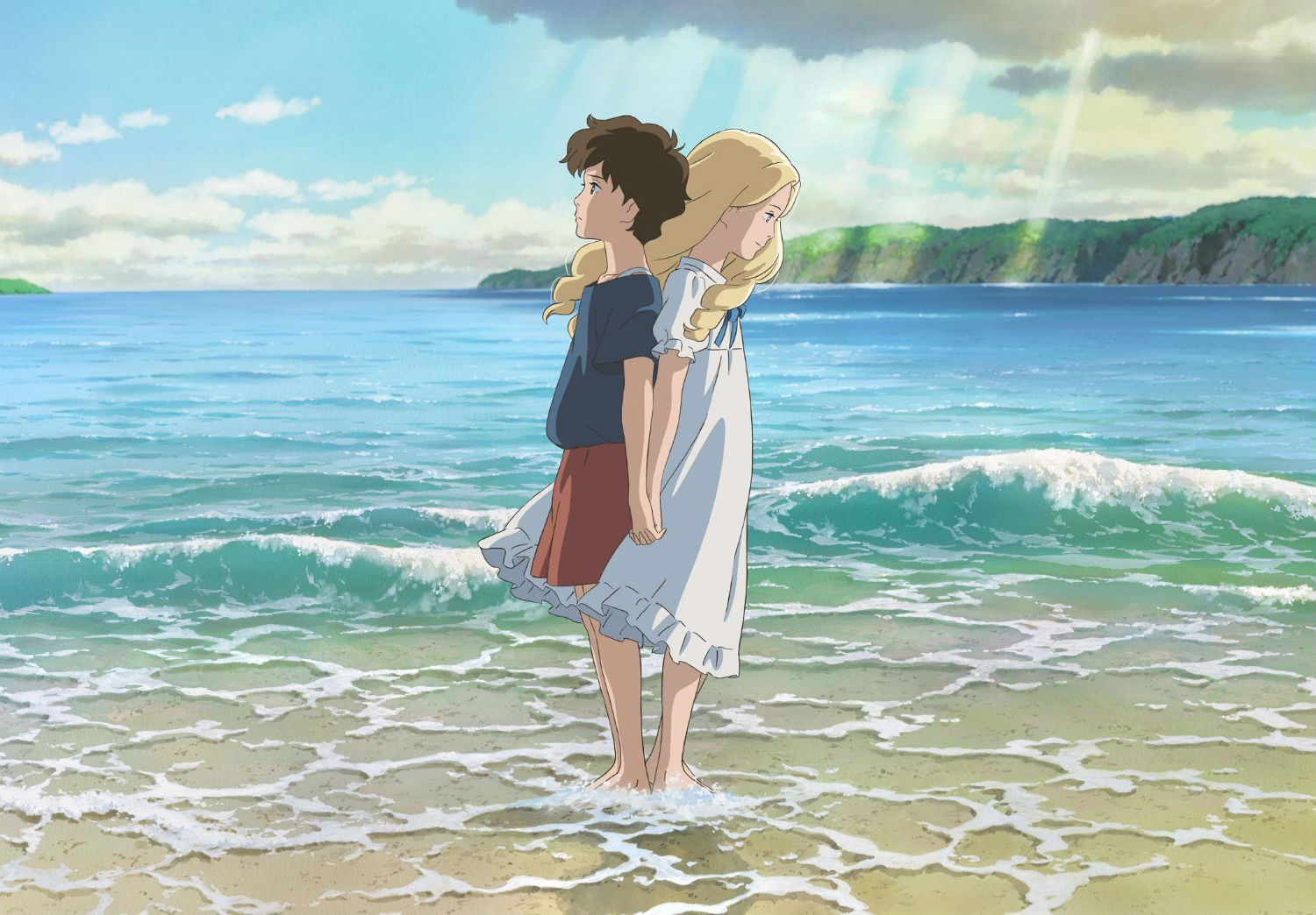 when marine was there studio ghibli ocean beach