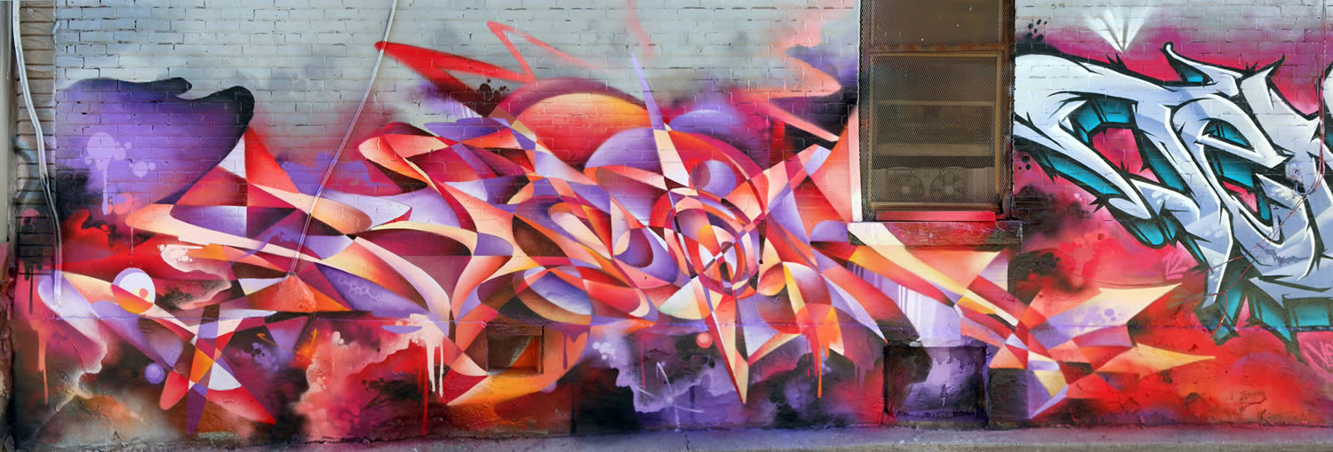 modern art graffiti by bacon