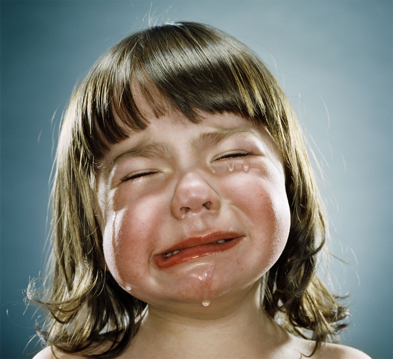 toddler crying by  jill greenberg