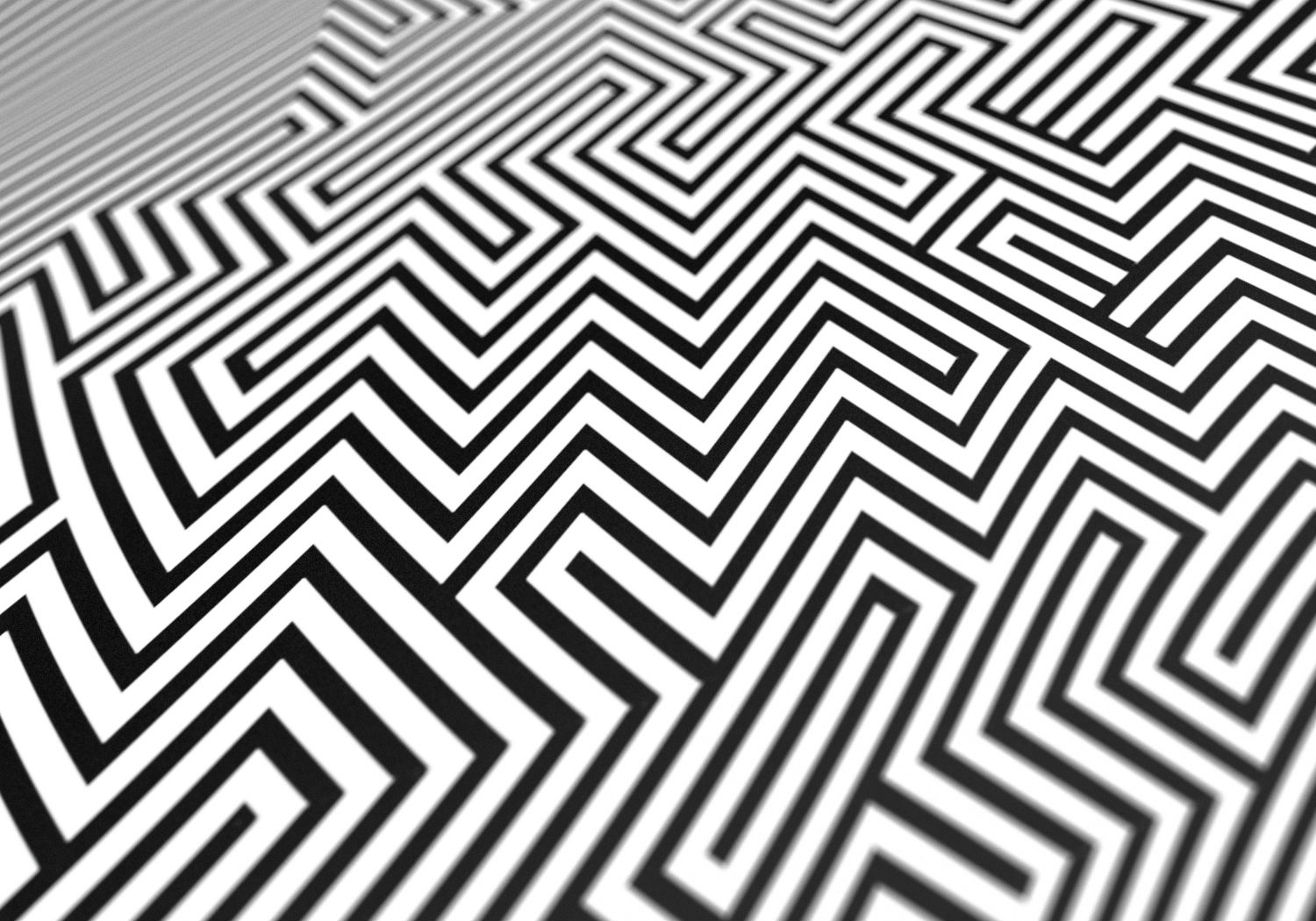 gareth chang graphic art black white illusion line