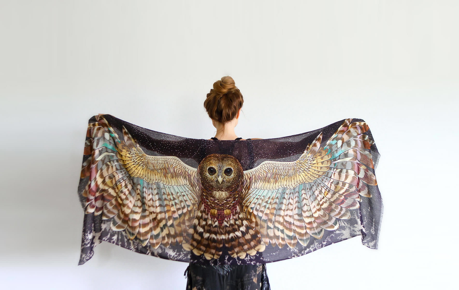 owl scarf by shovava (etsy)