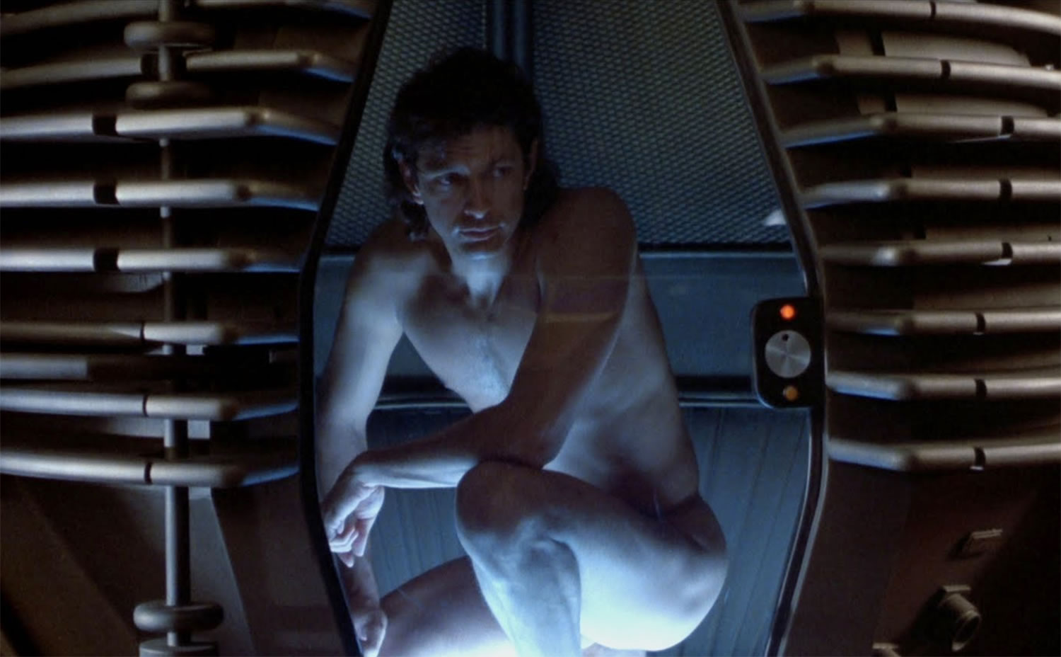 jeff goldblum in the fly.  david cronenberg body horror cinema