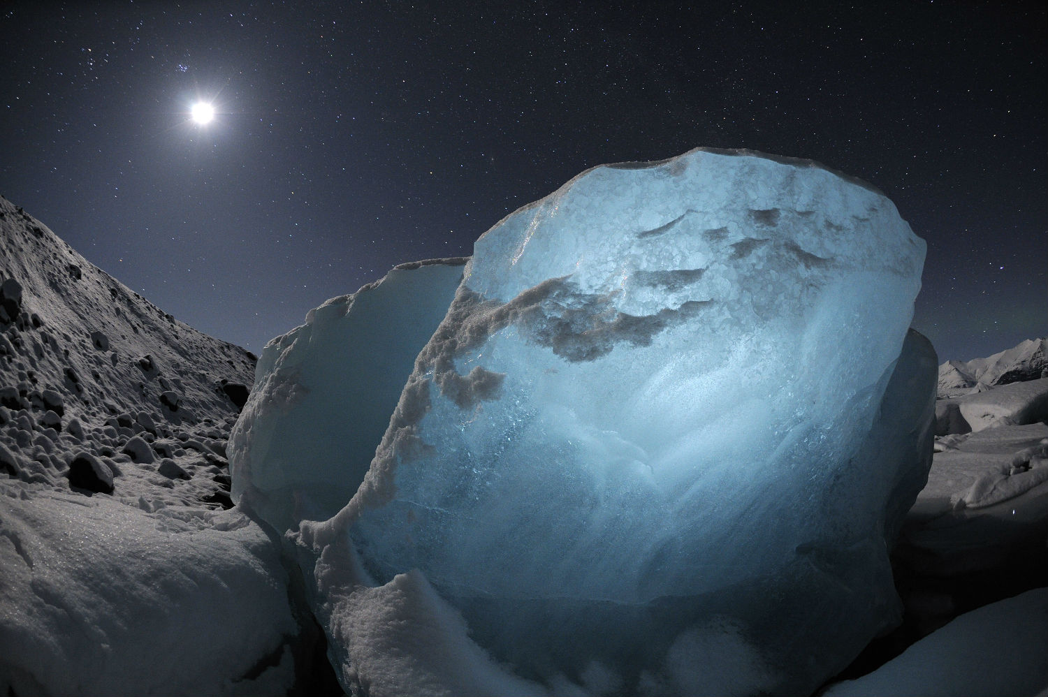 chasing ice documentary glacier night