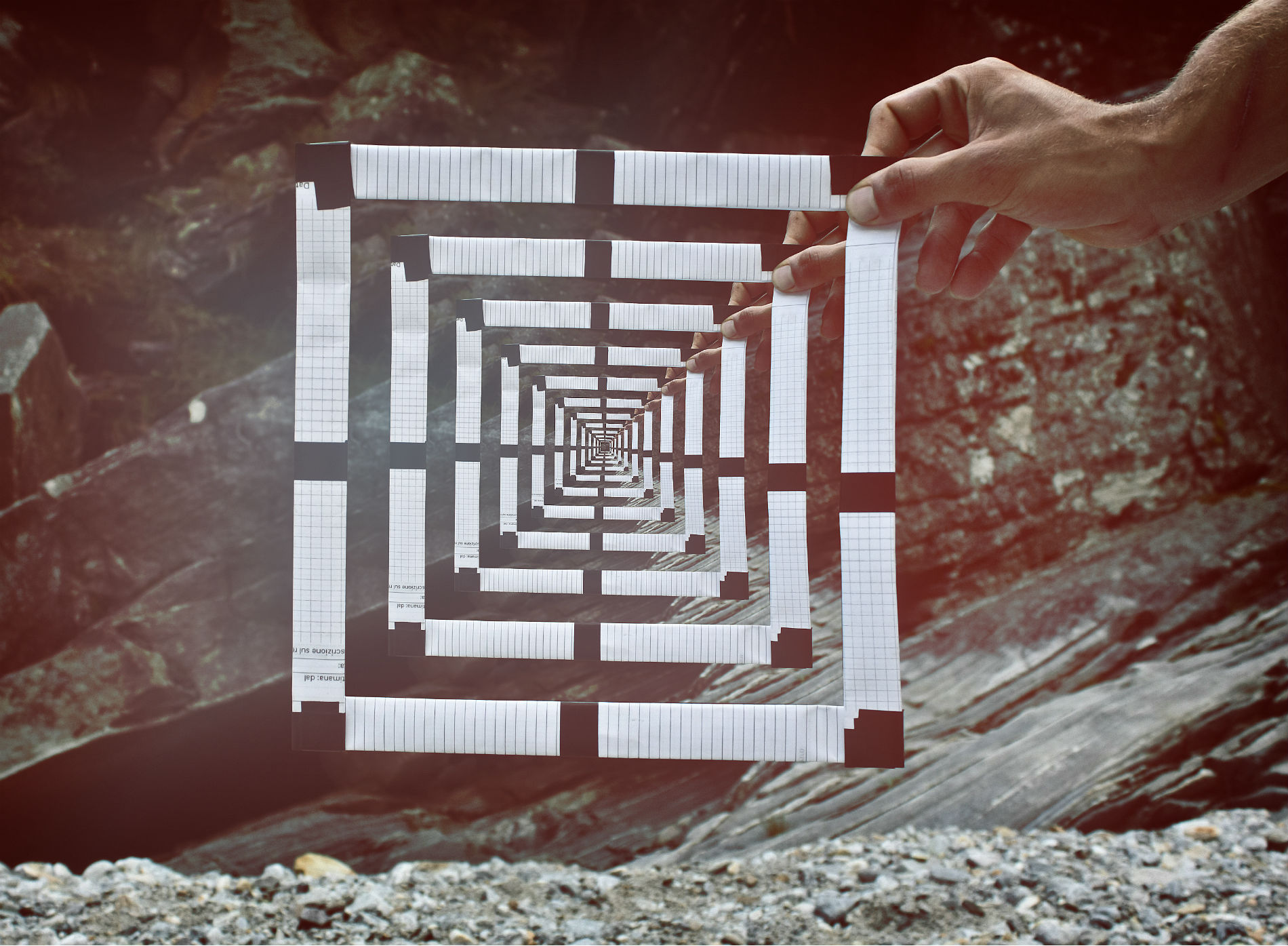 Edgar Romanovskis digital illusion trick optical art 