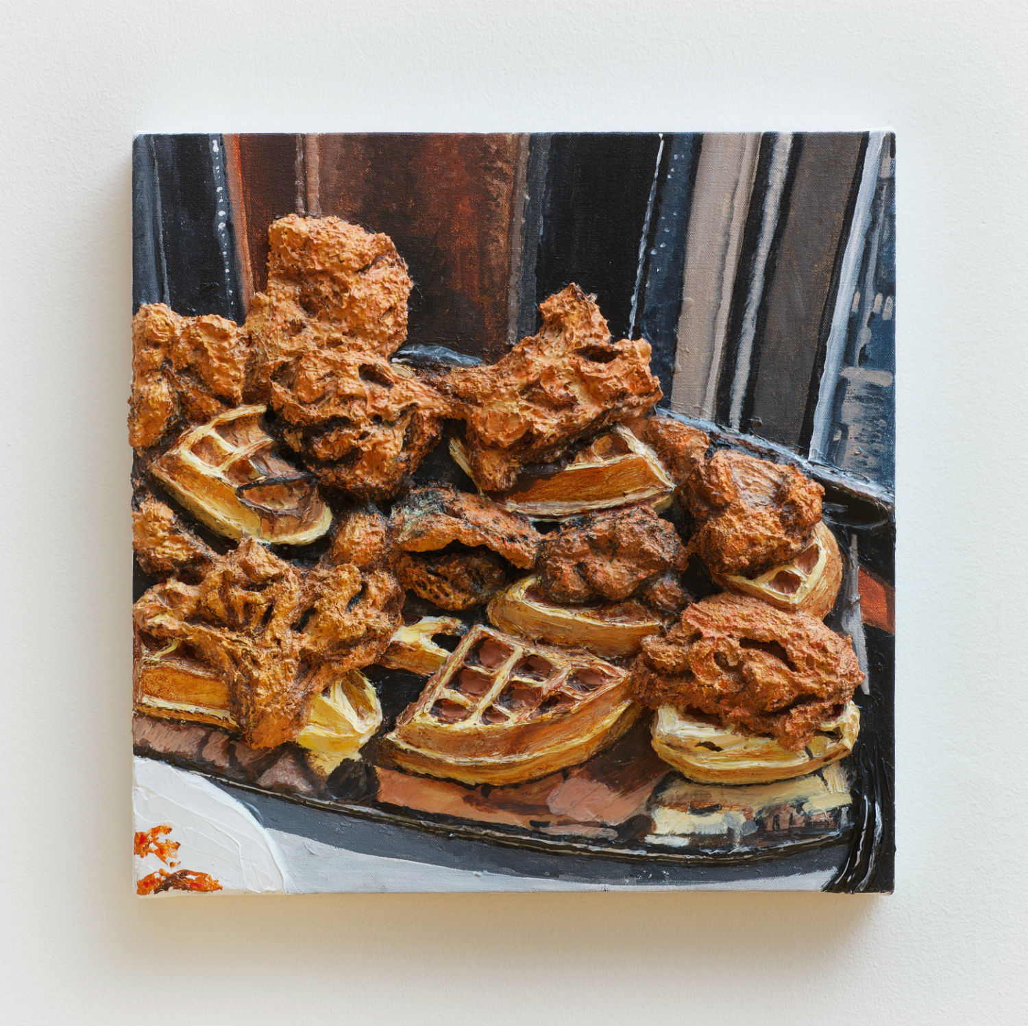 gina beavers hyperrealism painting waffles