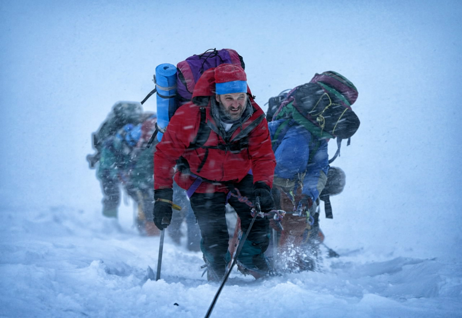 everest winter storm mountain still