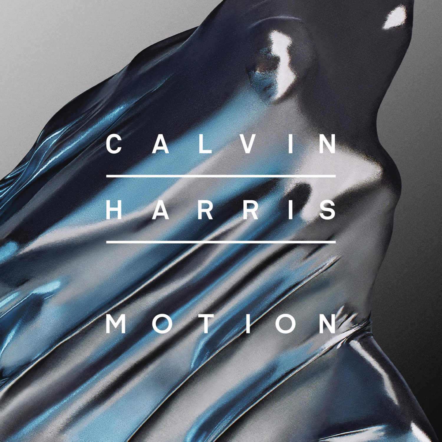 motion by calvin harris, silver cloth over person