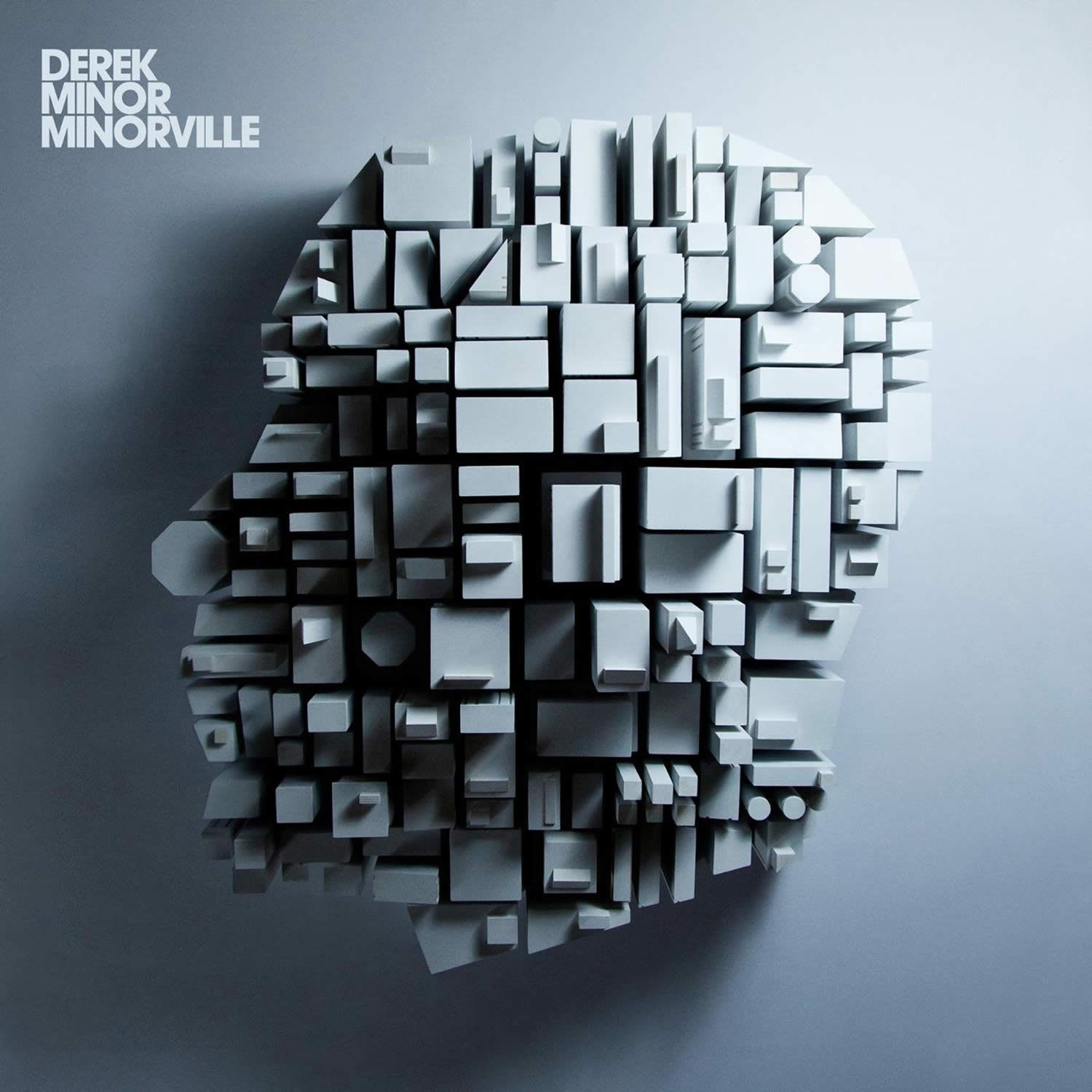 cubes forming a head, derek minor, minorville