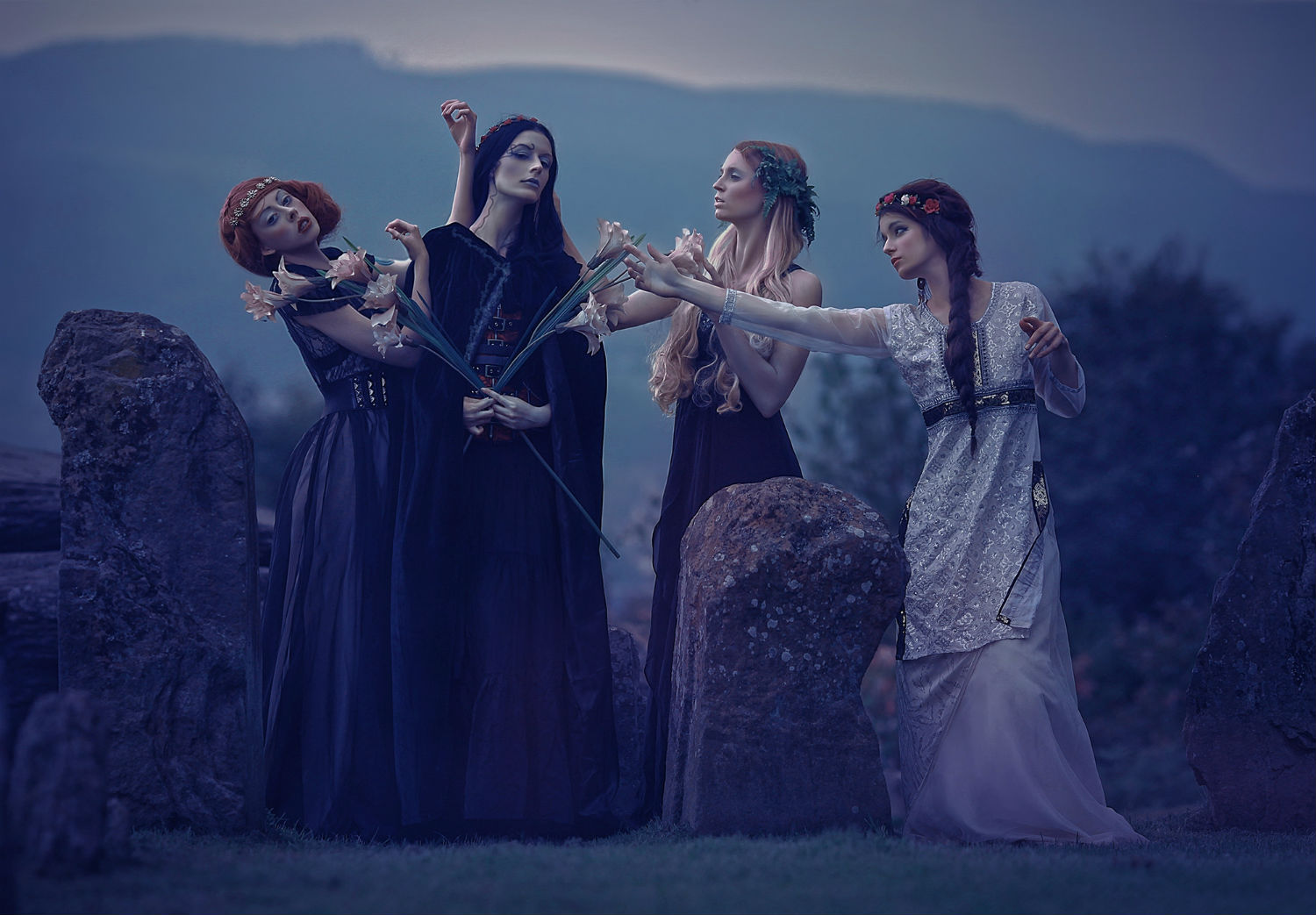 Agnieszka Lorek fashion photography gothic halloween witches pagan
