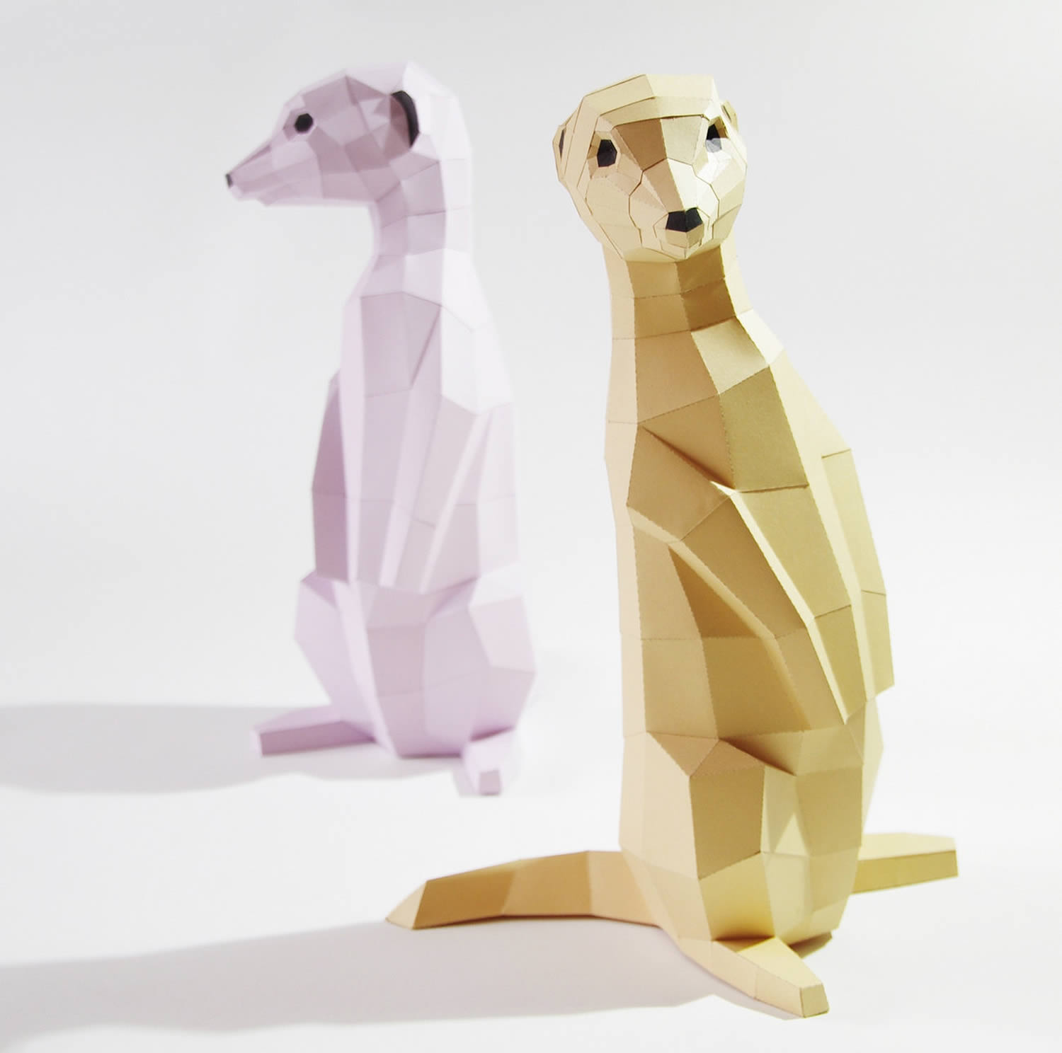 australian animals paper sculptures