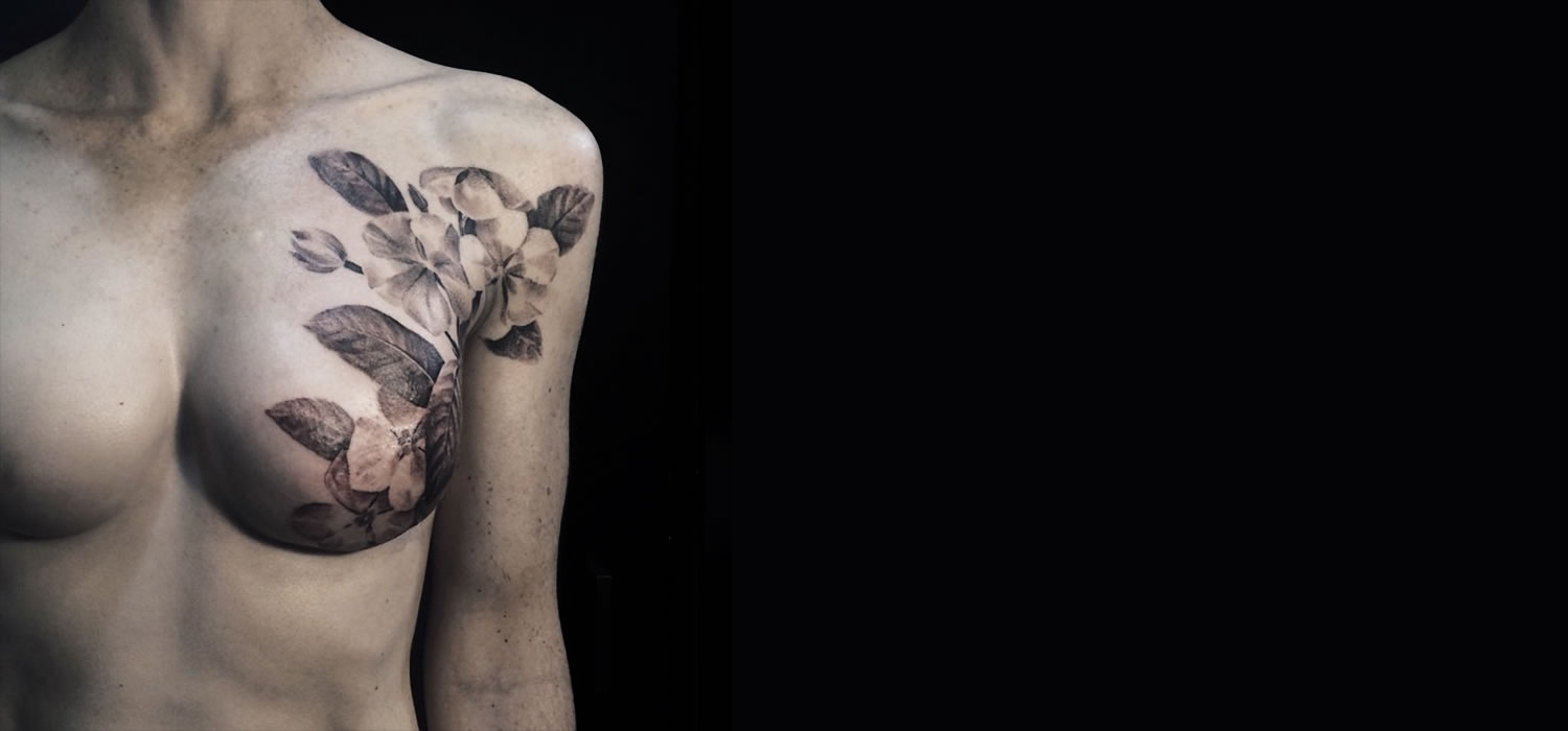tattoo over breast scar