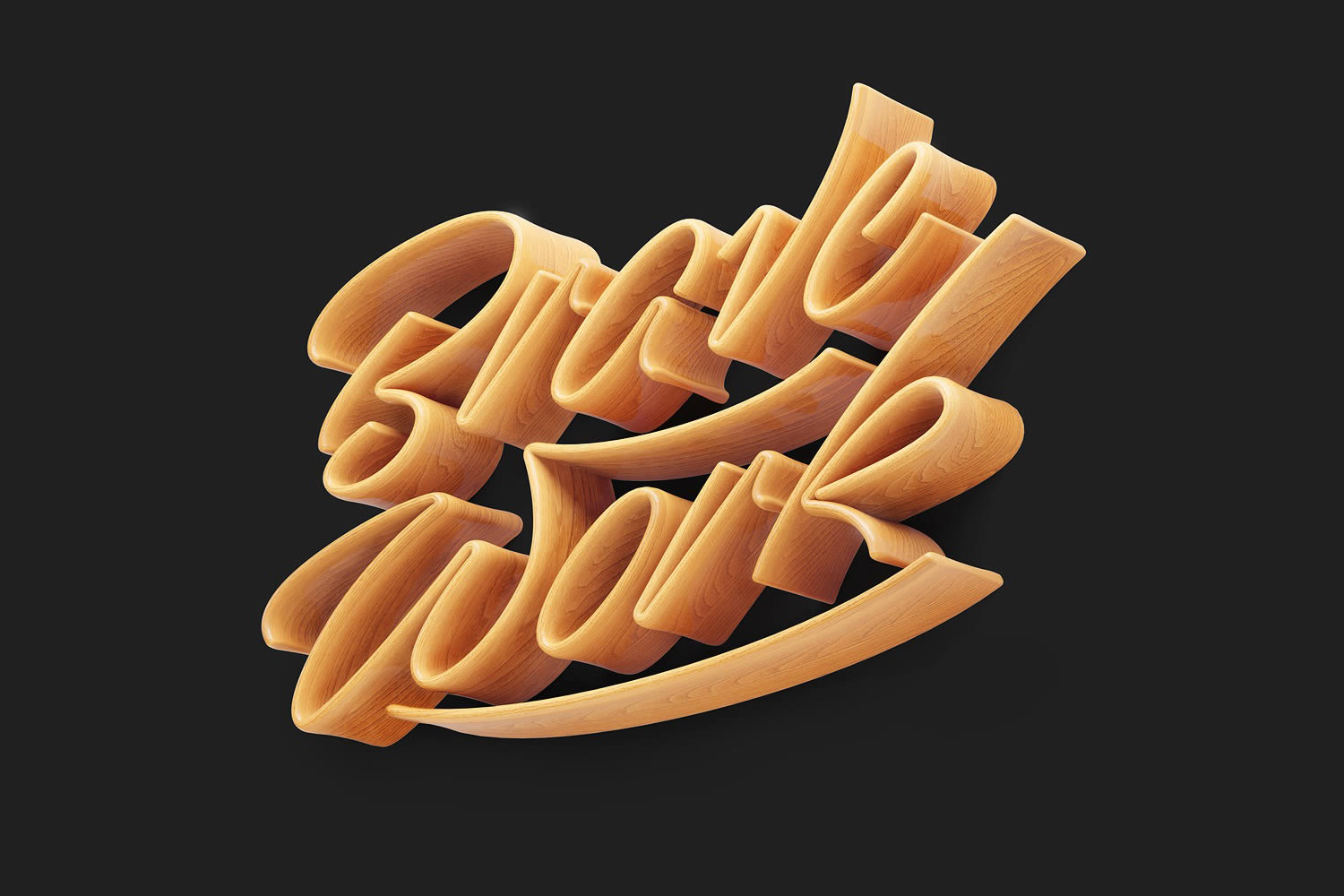 brave work, typography