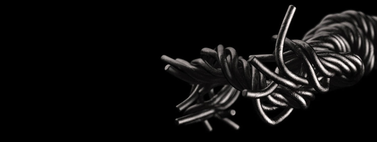 closeup of wire