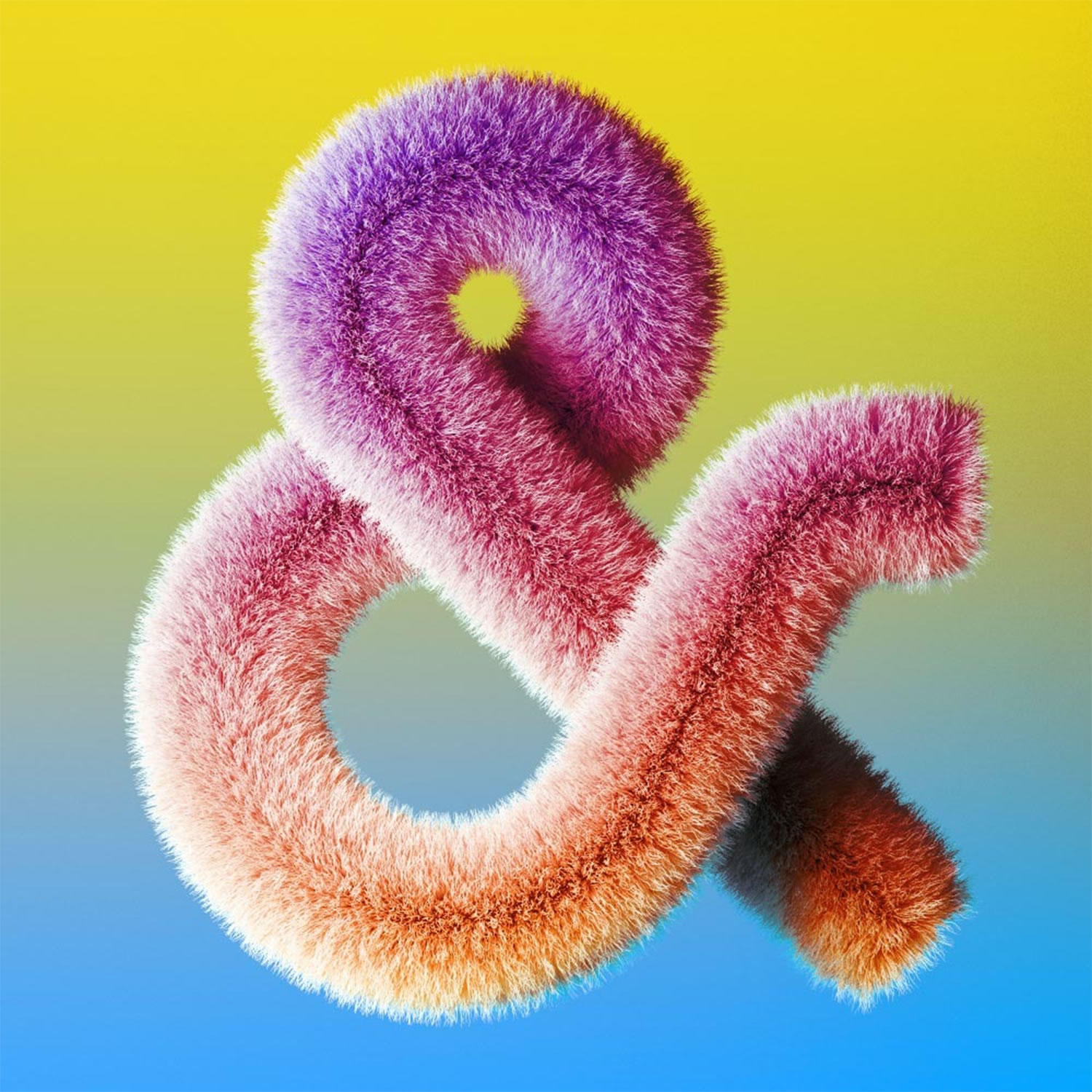 furry & letter, typography